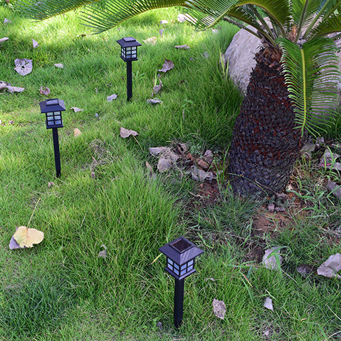 Quadratische Solarlaterne LED im Freien wasserdichtes Garten-Bodenstecker-Licht 