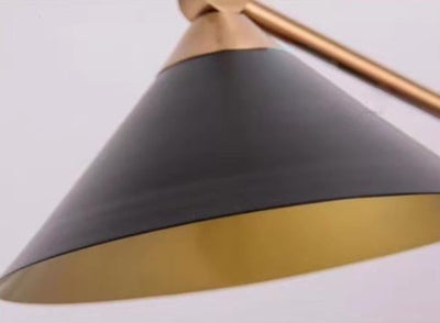 Industrial Metal Horn Shape Shade 1-Light Table Lamp