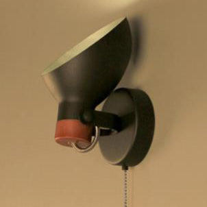 Industrieller Eisen-einfacher runder Kopf drehbare 1-Licht-kreative Wandleuchte-Lampe 