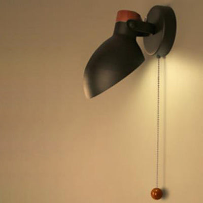 Industrieller Eisen-einfacher runder Kopf drehbare 1-Licht-kreative Wandleuchte-Lampe 
