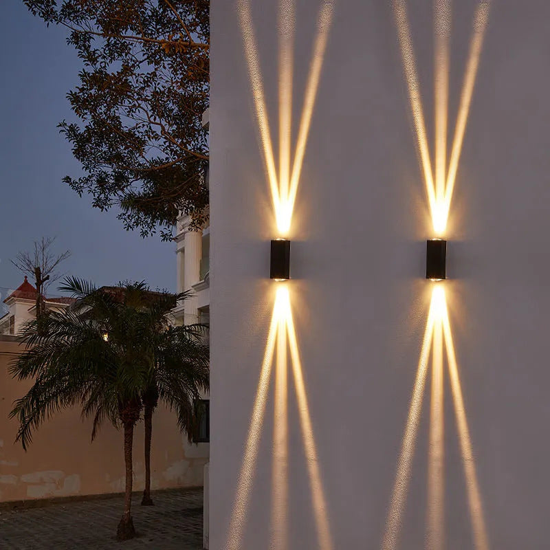 ضوء كشاف خارجي مقاوم للماء بتصميم حديث وبسيط LED مصباح حائط زخرفي خارجي 