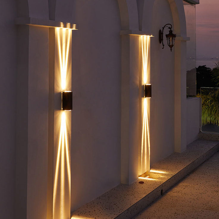 ضوء كشاف خارجي مقاوم للماء بتصميم حديث وبسيط LED مصباح حائط زخرفي خارجي 