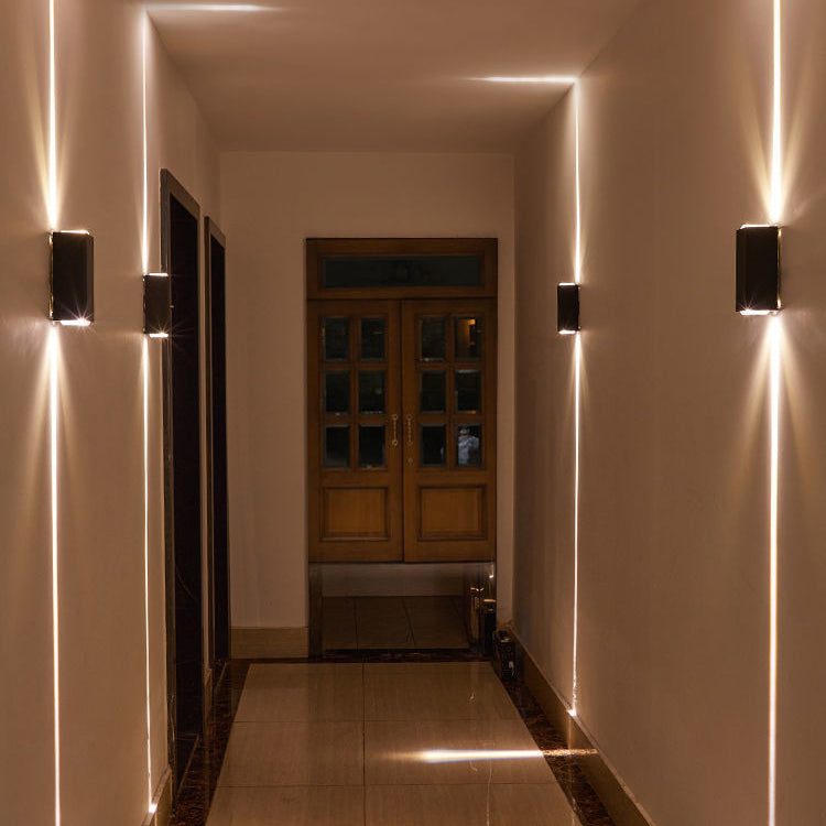 ضوء كشاف خارجي مقاوم للماء بتصميم حديث وبسيط LED مصباح حائط زخرفي خارجي 