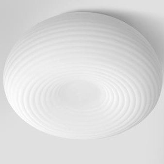 Minimalist Round Globe PE Material LED Flush Mount Ceiling Light