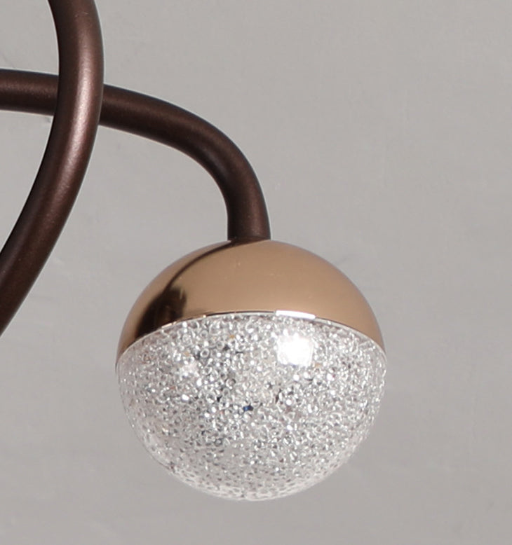 Nordic Creative Branch Cage LED Semi-Flush Mount Deckenventilator Licht 