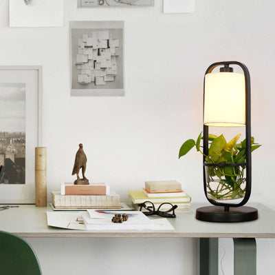 Lampe de table hydroponique à 1 lumière pour plantes créatives en verre Art déco moderne 