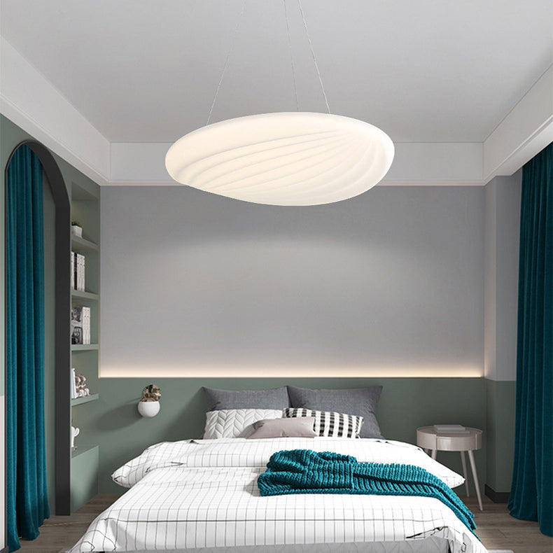 Modern PC Shell Shape LED Creative Flush Mount Light