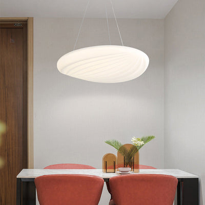 Modern PC Shell Shape LED Creative Flush Mount Light