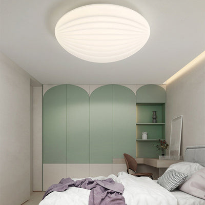 Modern PC Shell Shape LED Creative Flush Mount Light