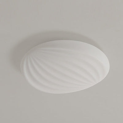 Modern PC Shell Shape LED Creative Flush Mount Light