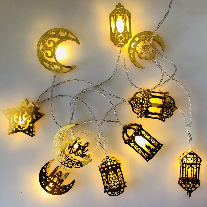 أضواء عيد حديدية حديثة LED تعمل بالبطارية/USB للزينة 