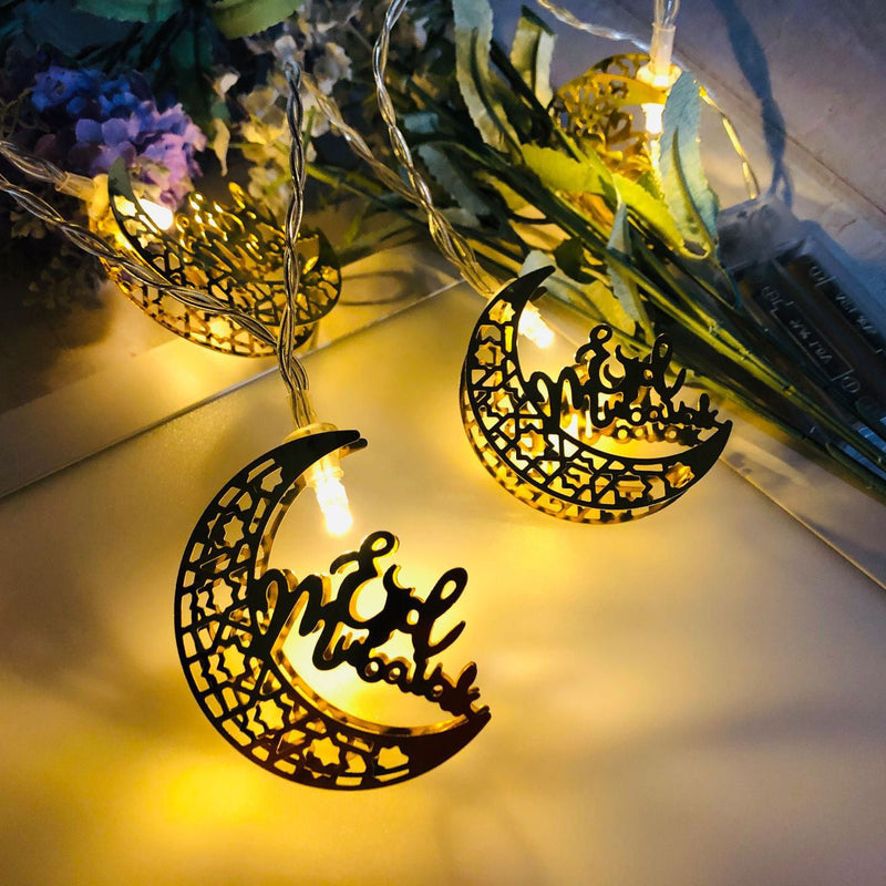 أضواء عيد حديدية حديثة LED تعمل بالبطارية/USB للزينة 
