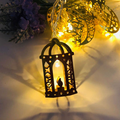 أضواء عيد حديدية حديثة LED تعمل بالبطارية/USB للزينة 
