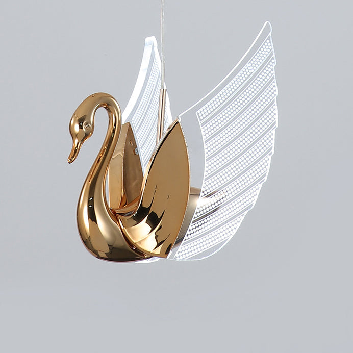 Modern Creative Swan Acrylic LED Pendant Light