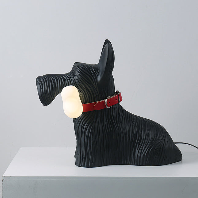 Nordic Cartoon Resin Dog Bone Decorative LED Table Lamp