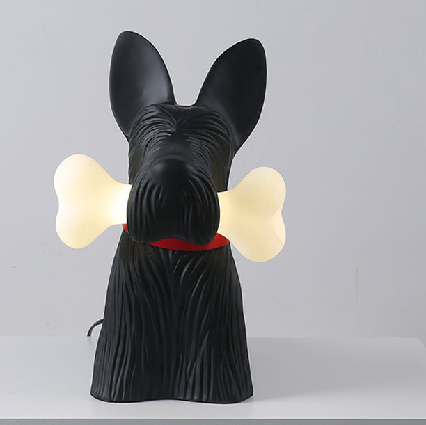 Nordic Cartoon Resin Dog Bone Decorative LED Table Lamp