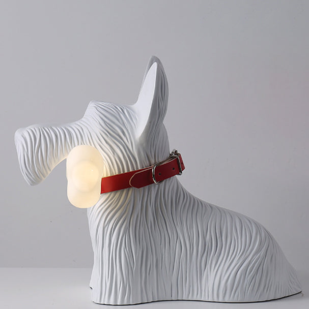 Nordic Cartoon Resin Dog Bone Decorative LED Table Lamp