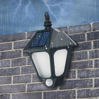 Moderne minimalistische Solar-Outdoor-Wasserdichte Induktions-Zweifarbige Beleuchtung LED Outdoor-Garten-Wandlampenleuchte 