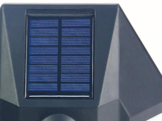 Moderne minimalistische Solar-Outdoor-Wasserdichte Induktions-Zweifarbige Beleuchtung LED Outdoor-Garten-Wandlampenleuchte 