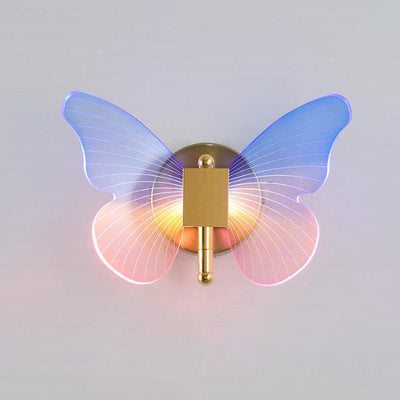 Nordic Colored Butterfly Acrylic LED Pendant Light