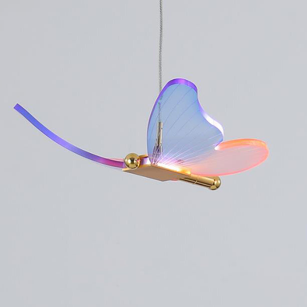 Nordic Colored Butterfly Acrylic LED Pendant Light