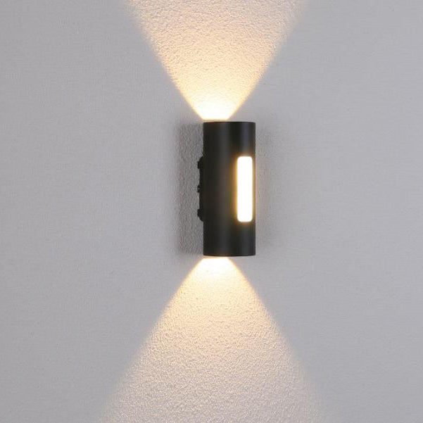 Lámpara de Aplique de Pared LED para Exterior Impermeable de Forma Cilíndrica de Acrílico de Simplicidad Moderna 