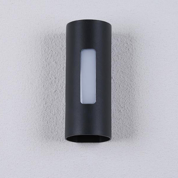 Lámpara de Aplique de Pared LED para Exterior Impermeable de Forma Cilíndrica de Acrílico de Simplicidad Moderna 
