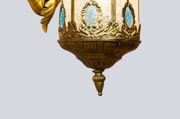 Zeitgenössische Boho Eisen Retro Kreative Mediterrane Stil 1-Licht Wandleuchte 