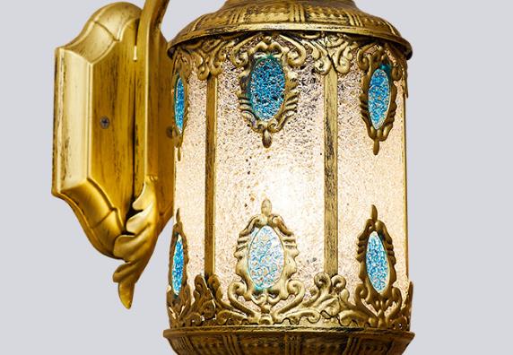 Zeitgenössische Boho Eisen Retro Kreative Mediterrane Stil 1-Licht Wandleuchte 