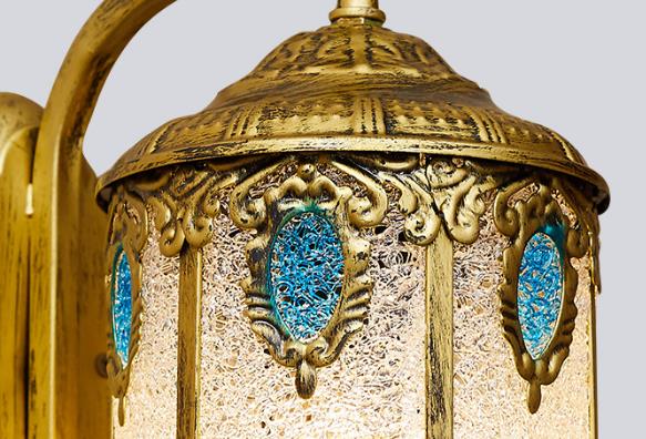 Zeitgenössische Boho Eisen Retro Kreative Mediterrane Stil 1-Licht Wandleuchte 