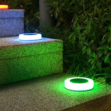 Luz enterrada de jardín de césped redonda LED solar para exteriores en forma de pata de oso 