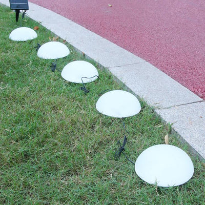 Luz de enchufe para césped decorativa de jardín al aire libre con LED de media bola Solar 5 
