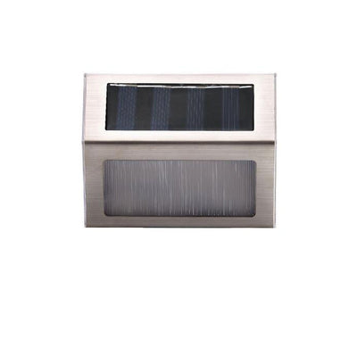 Lampe murale solaire en acier inoxydable LED pour escalier extérieur étanche 