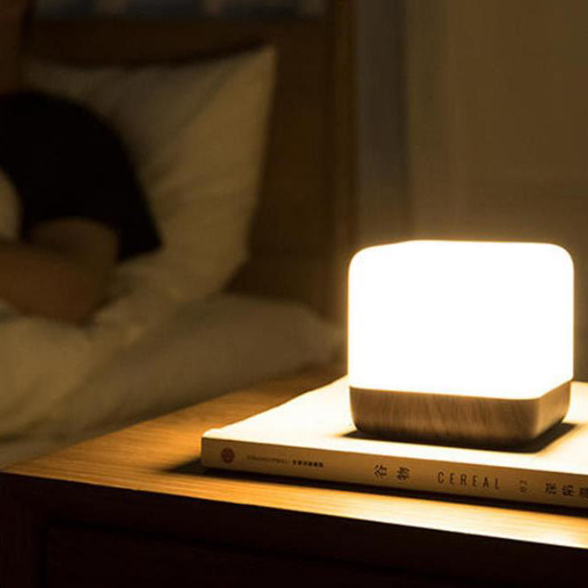 Modern Magic Cube Turn Timer Night Light USB Rechargeable LED Table Lamp
