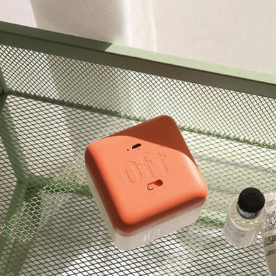 Lampe de table LED rechargeable USB avec minuterie de rotation pour cube magique moderne 
