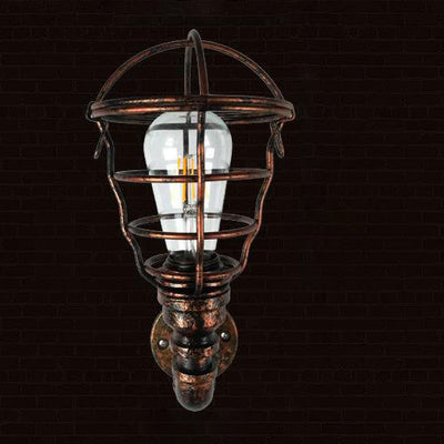 Contemporary Industrial Iron European Retro Water Pipe 1-Light Wall Sconce Lamp