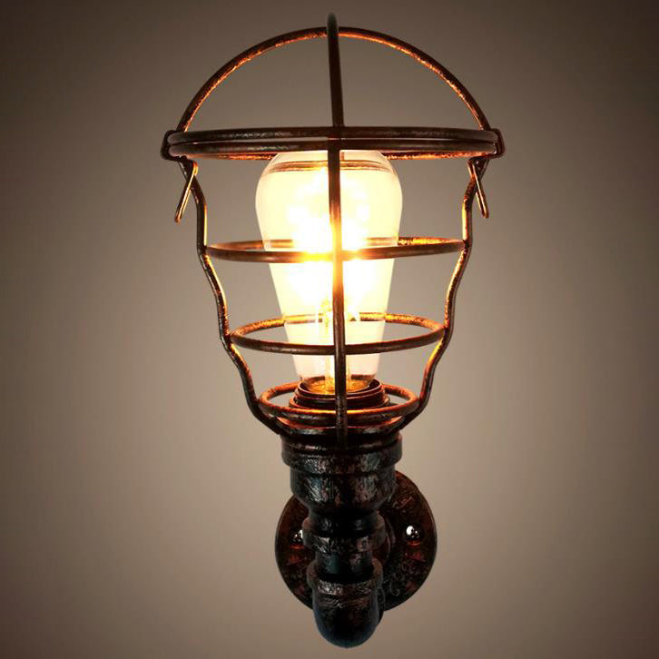 Industrial Iron European Retro Water Pipe 1-Light Wall Sconce Lamp