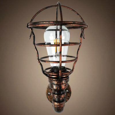 Contemporary Industrial Iron European Retro Water Pipe 1-Light Wall Sconce Lamp