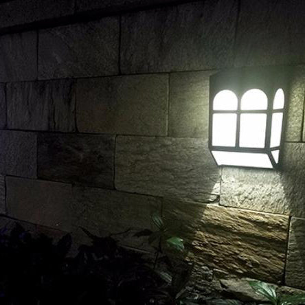 Aplique de pared LED ajustable para exteriores con iluminación solar impermeable de color 