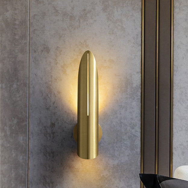 Minimalistic Iron Column 1-Light  Luxury Wall Sconce Lamp