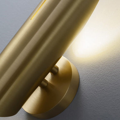 Minimalistic Iron Column 1-Light  Luxury Wall Sconce Lamp