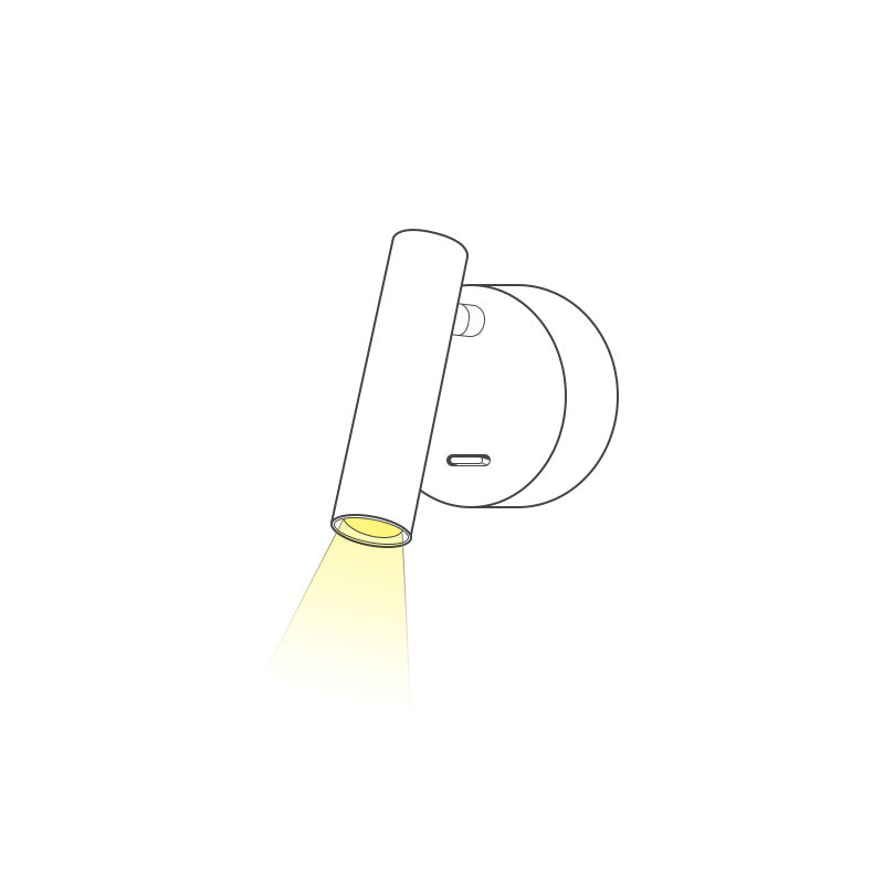 Nordic Minimalist Spotlight LED Adjustable Wall Sconce Lamp