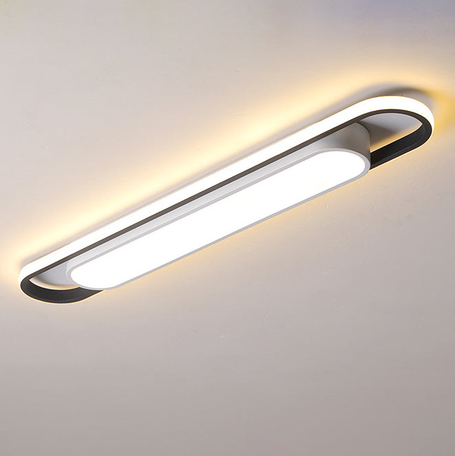 Nordic Minimalist Long Bar Ring LED Deckeneinbau-Deckenleuchte 