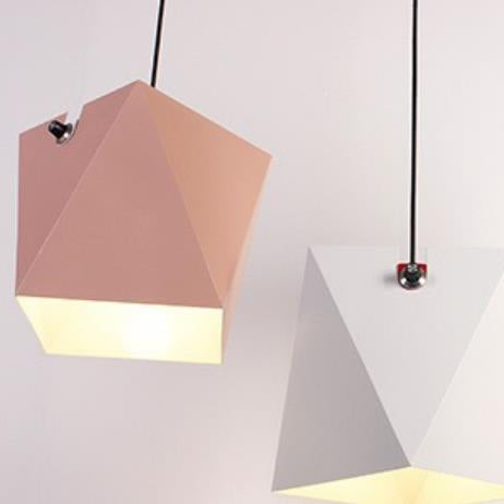 Industrial Iron Geometric Multicolor 1-Licht-Pendelleuchte 