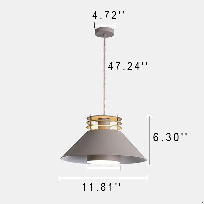Industrielle Eisen Nordic Macaron Farbe 1-Licht Pendelleuchte 