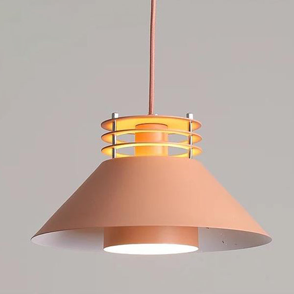 Industrielle Eisen Nordic Macaron Farbe 1-Licht Pendelleuchte 