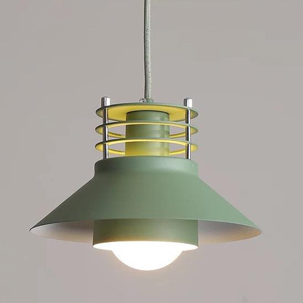 Industrial Iron Nordic Macaron Color 1-Light Pendant Light