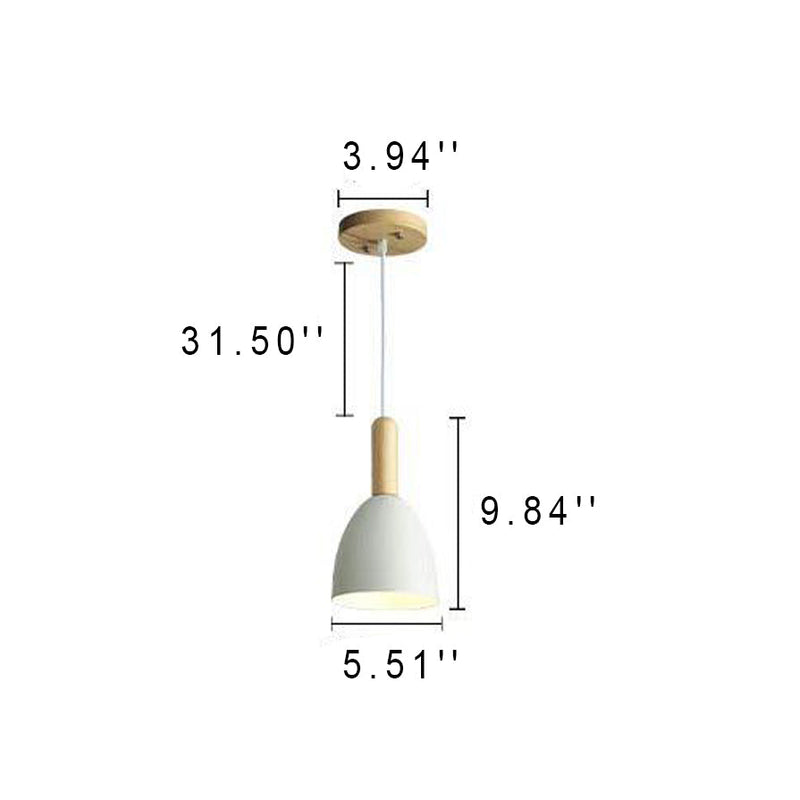 Nordic Log Dome Macaron 1-flammige Pendelleuchte 