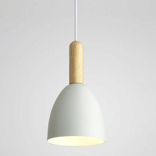 Nordic Log Dome Macaron 1-Light Pendant Light