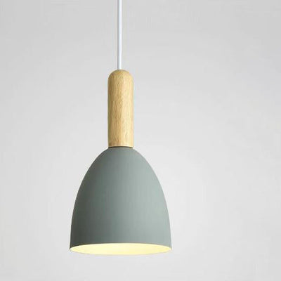 Nordic Log Dome Macaron 1-Light Pendant Light